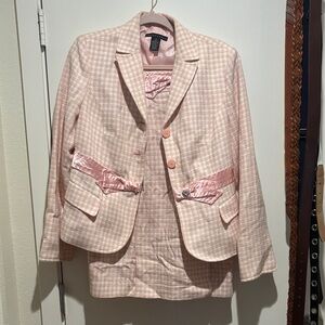 Apostrophe Pink and Cream Blazer